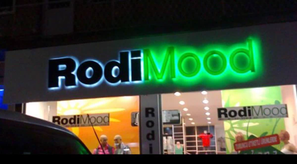 RodiMood Bayi Tabelası Işıklı Kutu Harf Mağaza