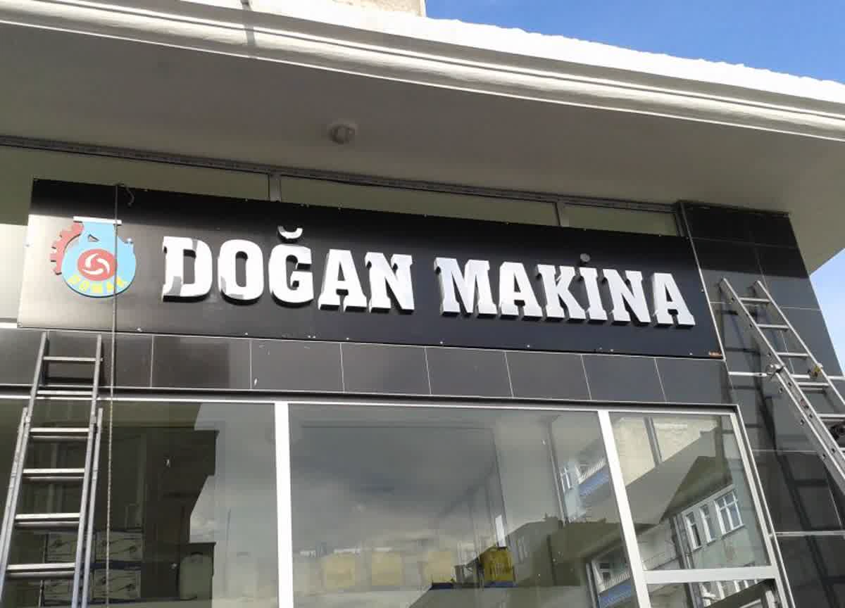 Doğan Makina Paslanmaz Krom Harf Tabela