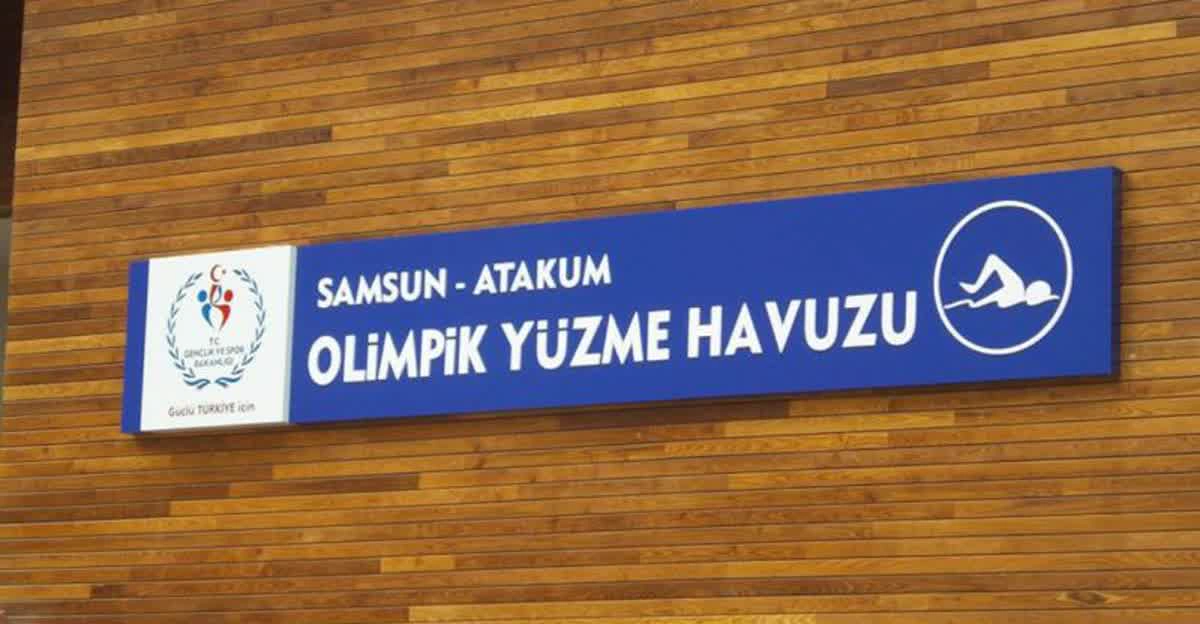 Samsun Atakum Olimpik Yüzme Havuzu Pano Tabela