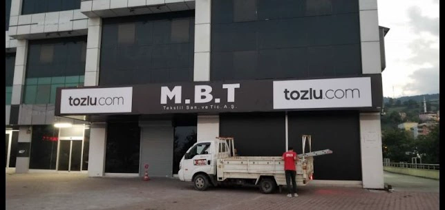 Tozlu.com M.B.T Tekstil Mağaza Kutu Harf Tabela